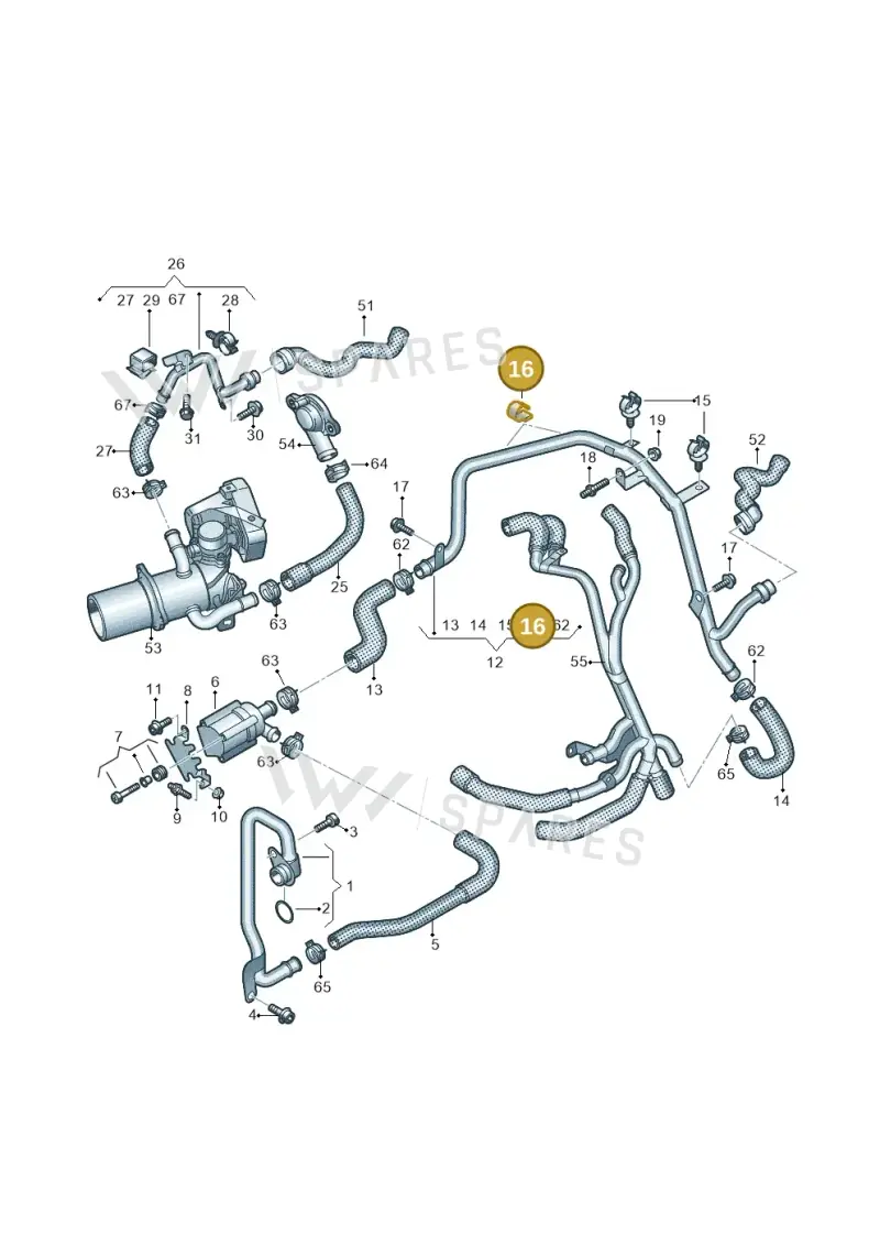 8A0971848C — Audi A5 Sportback (2016-2020) diagram 849121310, position 16