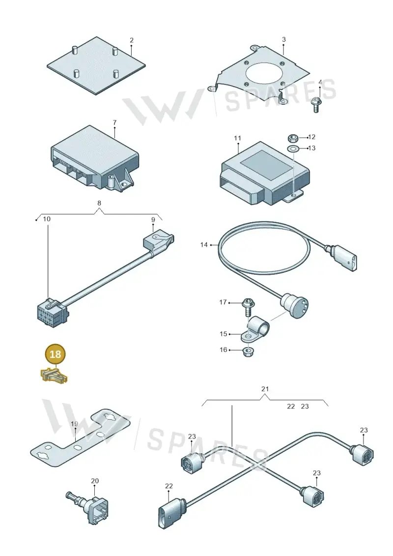 8A0971848G — Audi A8L qu. 3.0 TDI (2009-2014) diagram 696907690, position 18
