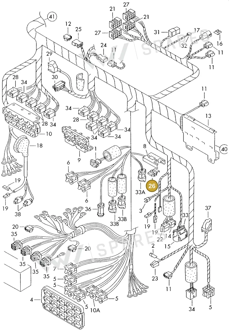 8A0972081A — Audi A8 quattro (1999-2002) diagram 153971940, position 26