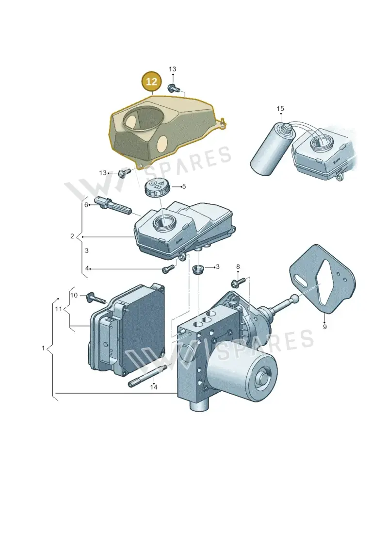 8B1611367 — Audi A5 Limousine (2024-2025) diagram 8wk612020, position 12