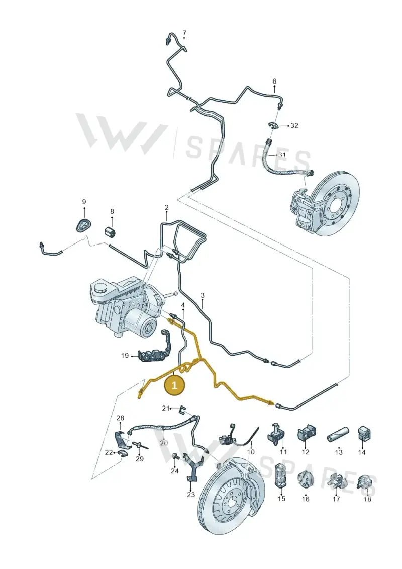 8B1614723D — Audi A5 Limousine (2024-2025) diagram 8wk611020, position 1