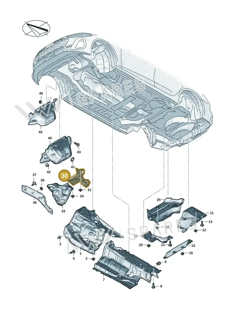 8B1804163A — Audi A5 Limousine (2024-2025) diagram 8wk804000, position 30