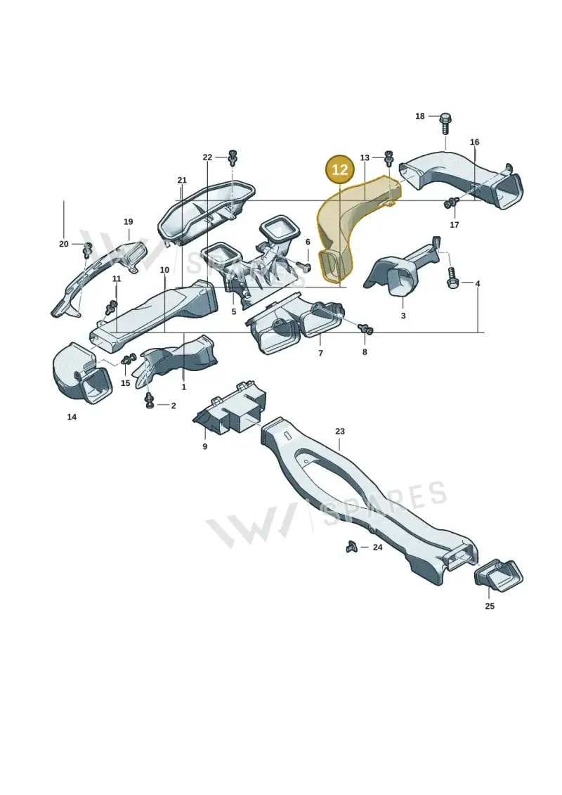 8B1819656 — Audi A5 Limousine (2024-2025) diagram 8wk857120, position 12