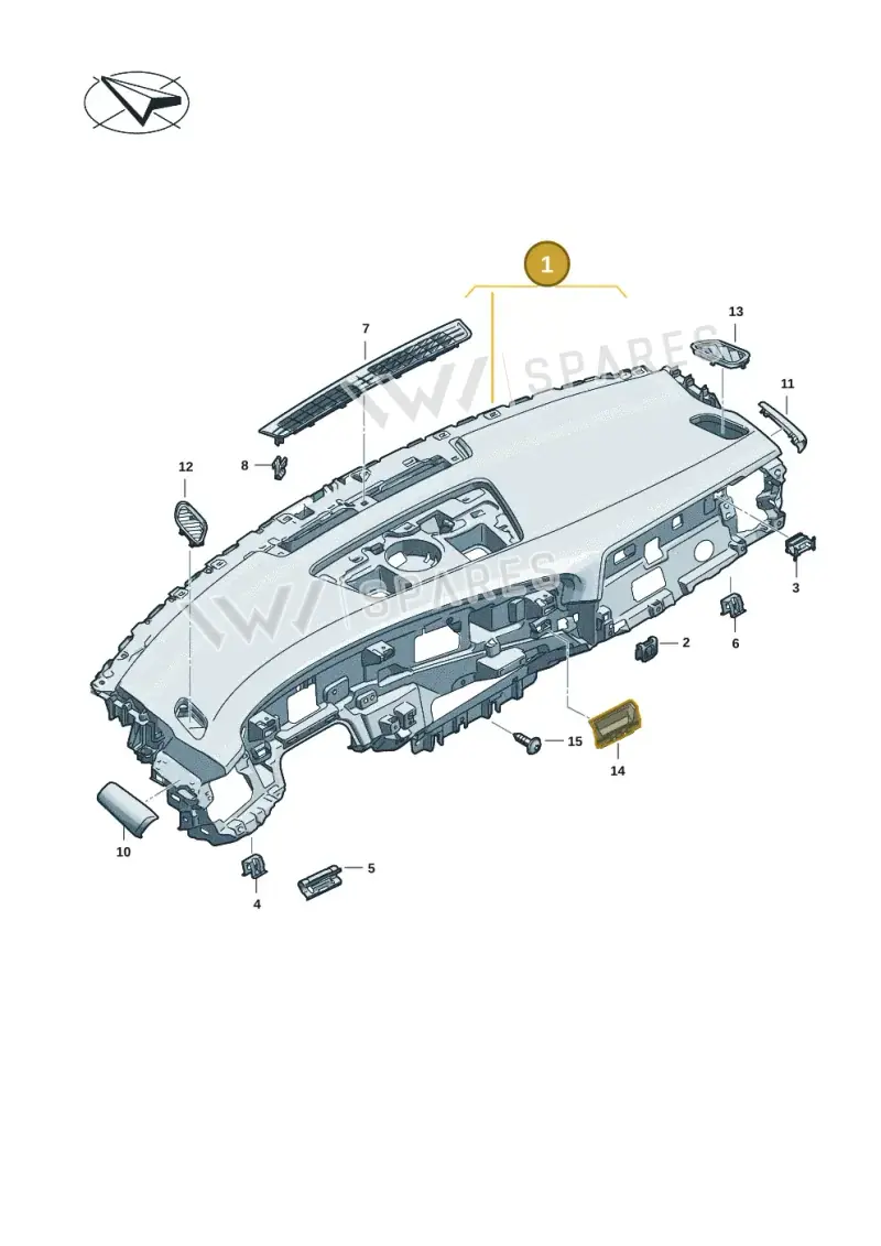 8B1857001E24A — Audi A5 Limousine (2024-2025) diagram 8wk857100, position 1