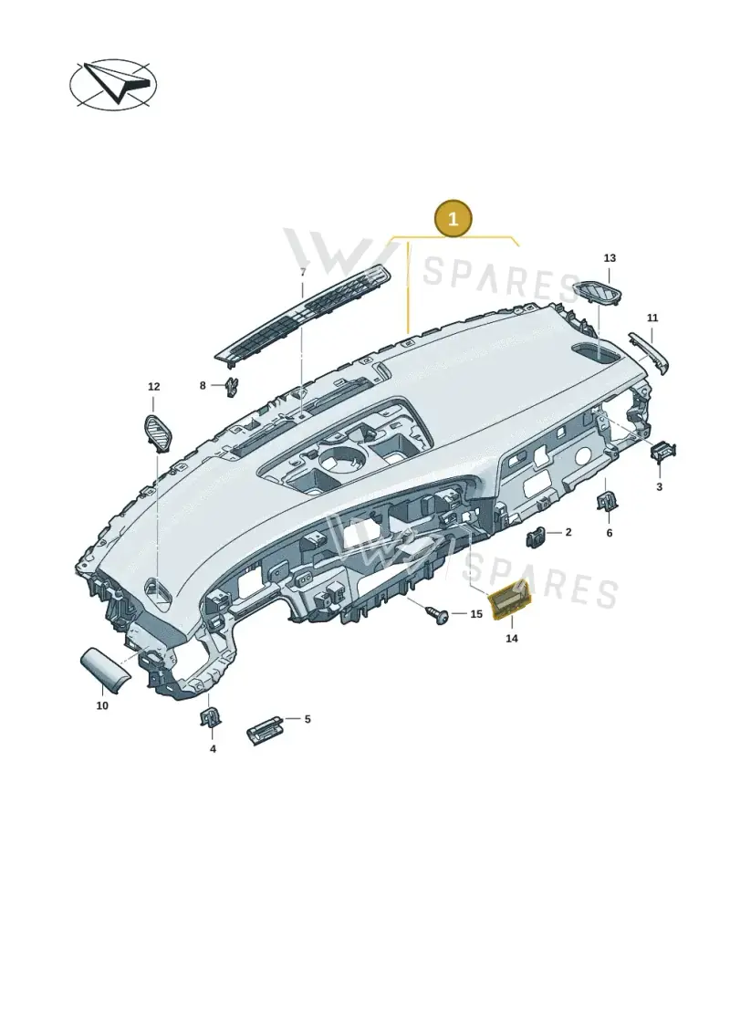 8B1857001FBCN — Audi A5 Limousine (2024-2025) diagram 8wk857100, position 1