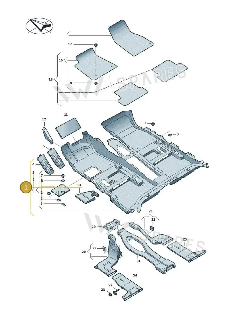 8B1863021K8B5 — Audi A5 Limousine (2024-2025) diagram 8wk863000, position 1