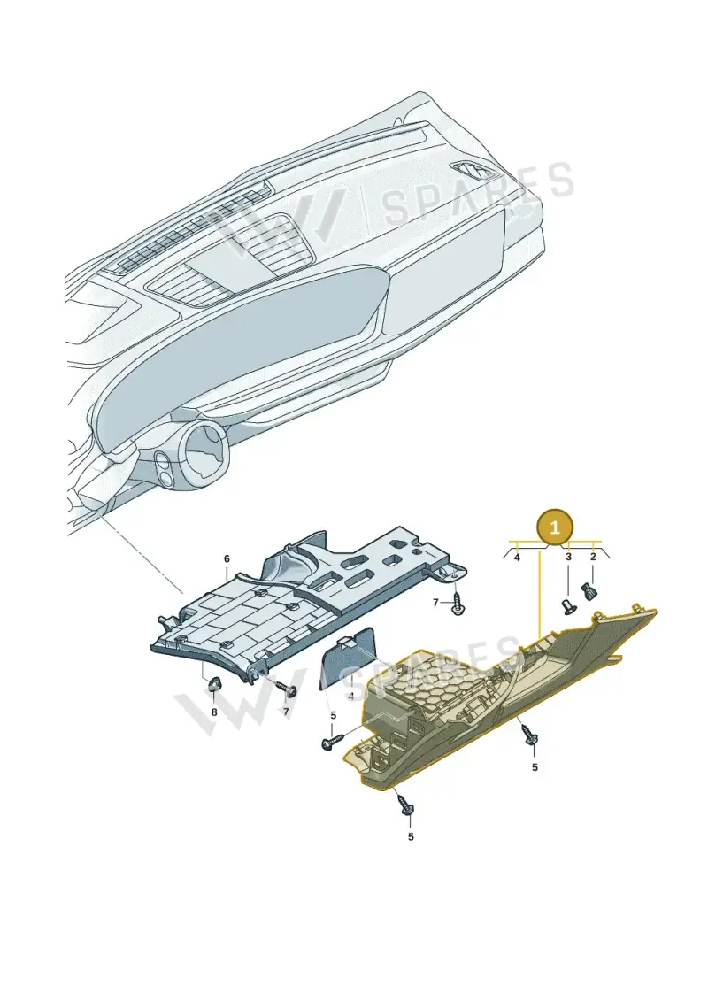 8B18630754PK — Audi A5 Limousine (2024-2025) diagram 8wk857250, position 1