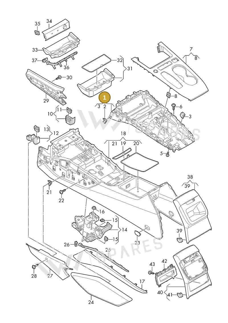 8B1864241 — Audi A5 Limousine (2024-2025) diagram 8wk863500, position 1