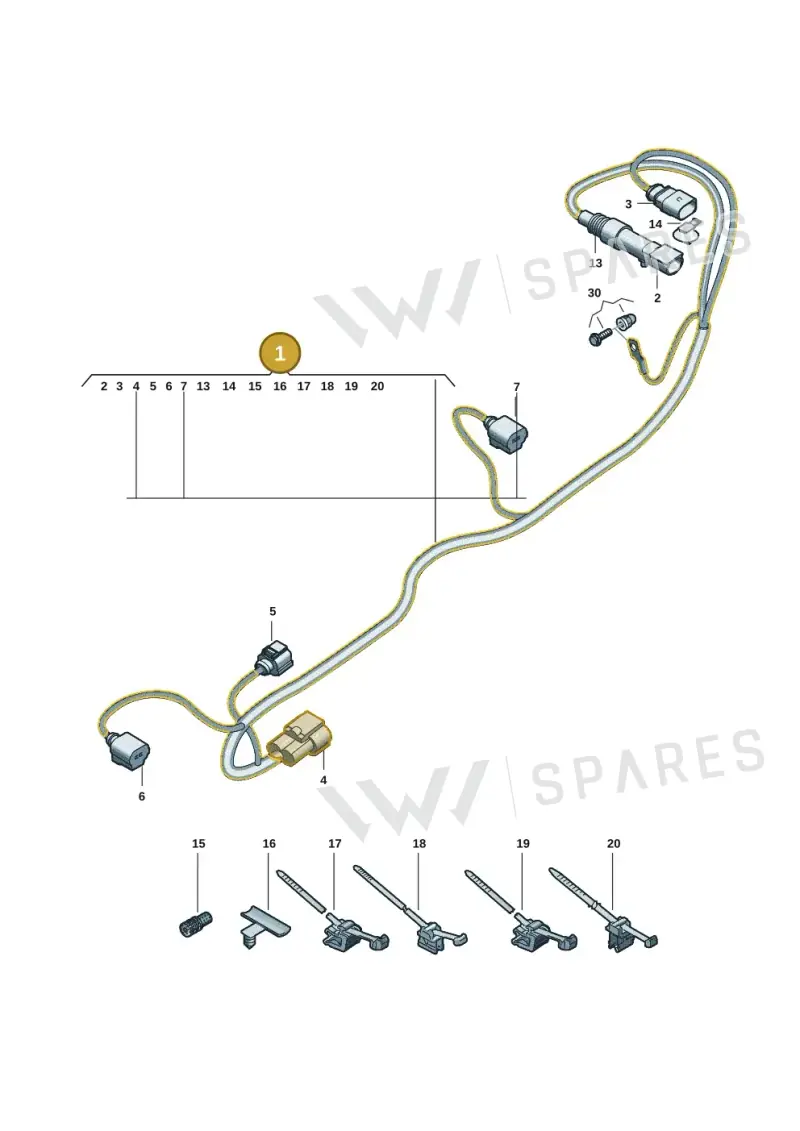 8B1971111F — Audi A5 Limousine (2024-2025) diagram 8wk972750, position 1
