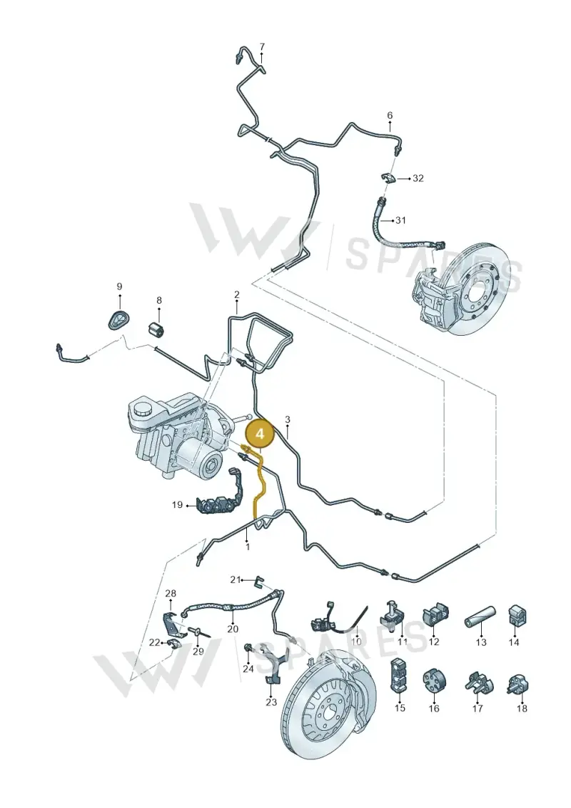8B2614725A — Audi A5 Limousine (2024-2025) diagram 8wk611020, position 4