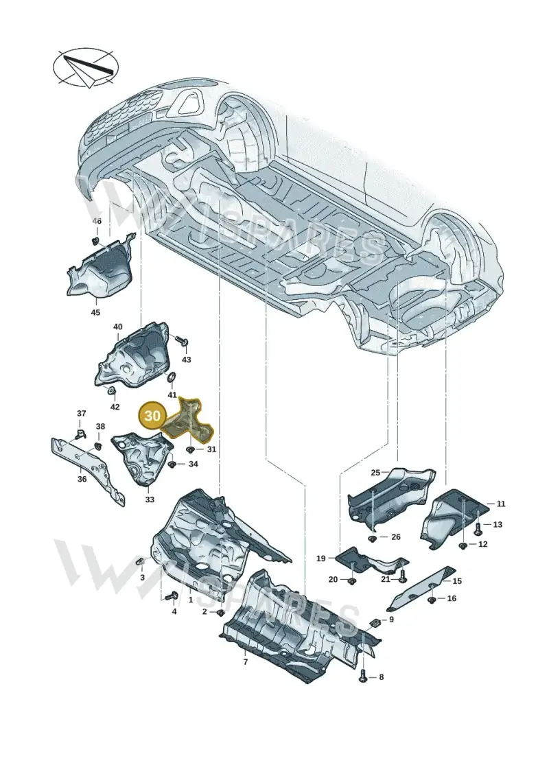 8B2804163B — Audi A5 Limousine (2024-2025) diagram 8wk804000, position 30