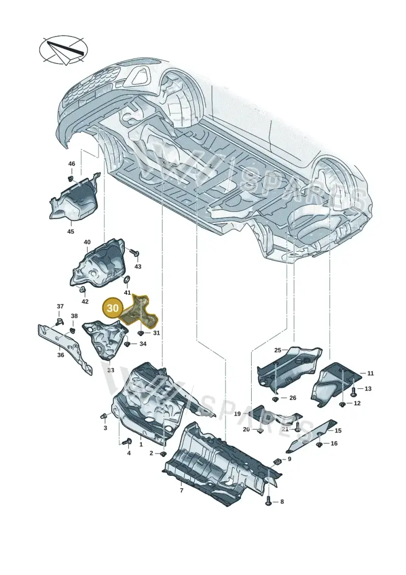 8B2804163 — Audi A5 Limousine (2024-2025) diagram 8wk804000, position 30
