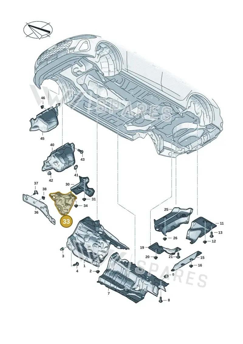 8B2804164A — Audi A5 Limousine (2024-2025) diagram 8wk804000, position 33
