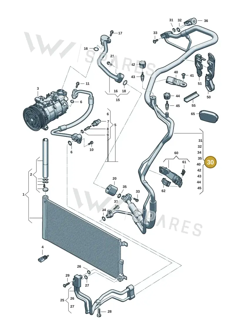 8B2816738K — Audi A5 Limousine (2024-2025) diagram 8wk260400, position 30