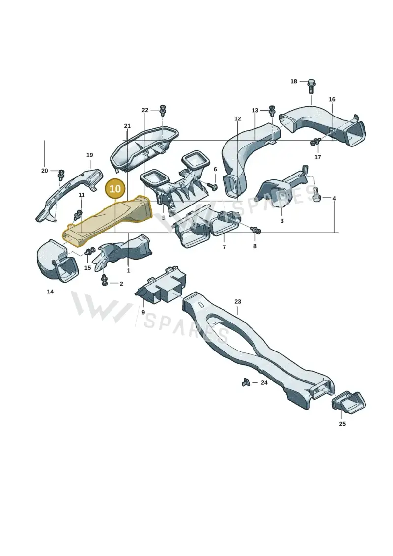 8B2819656 — Audi A5 Limousine (2024-2025) diagram 8wk857120, position 10