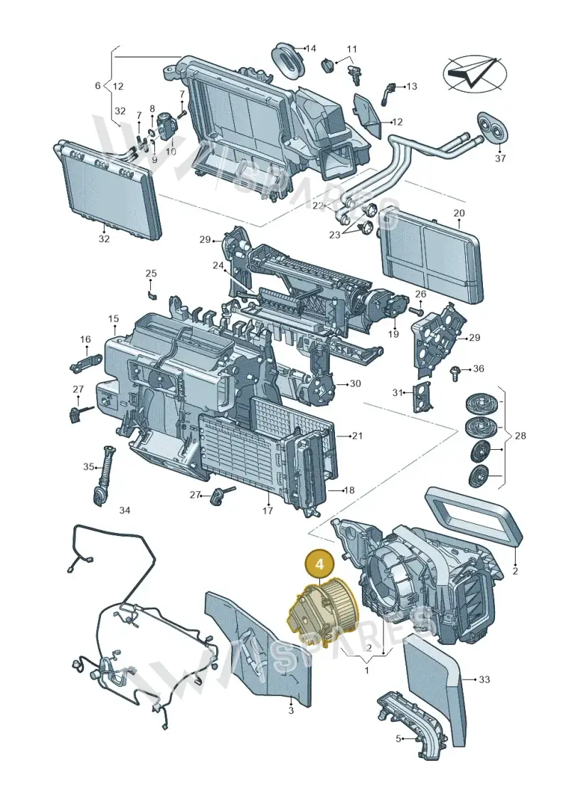 8B2820021 — Audi A5 Limousine (2024-2025) diagram 859820210, position 4