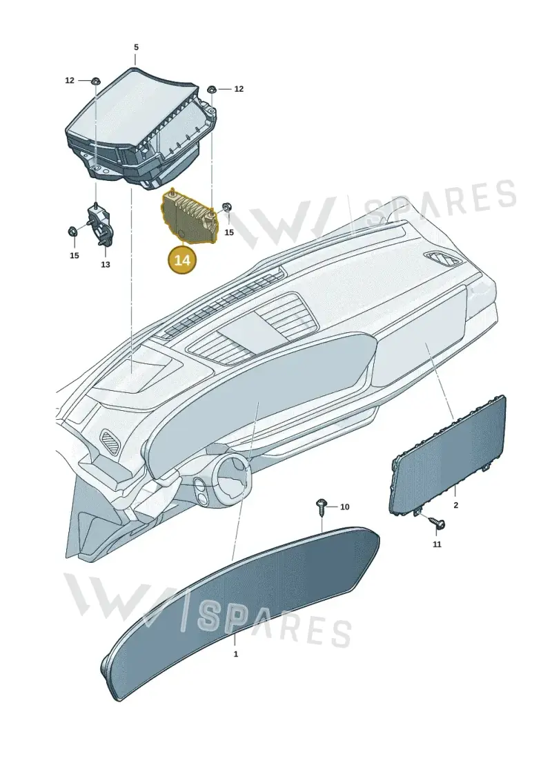 8B2857746 — Audi A5 Limousine (2024-2025) diagram 8wk919000, position 14
