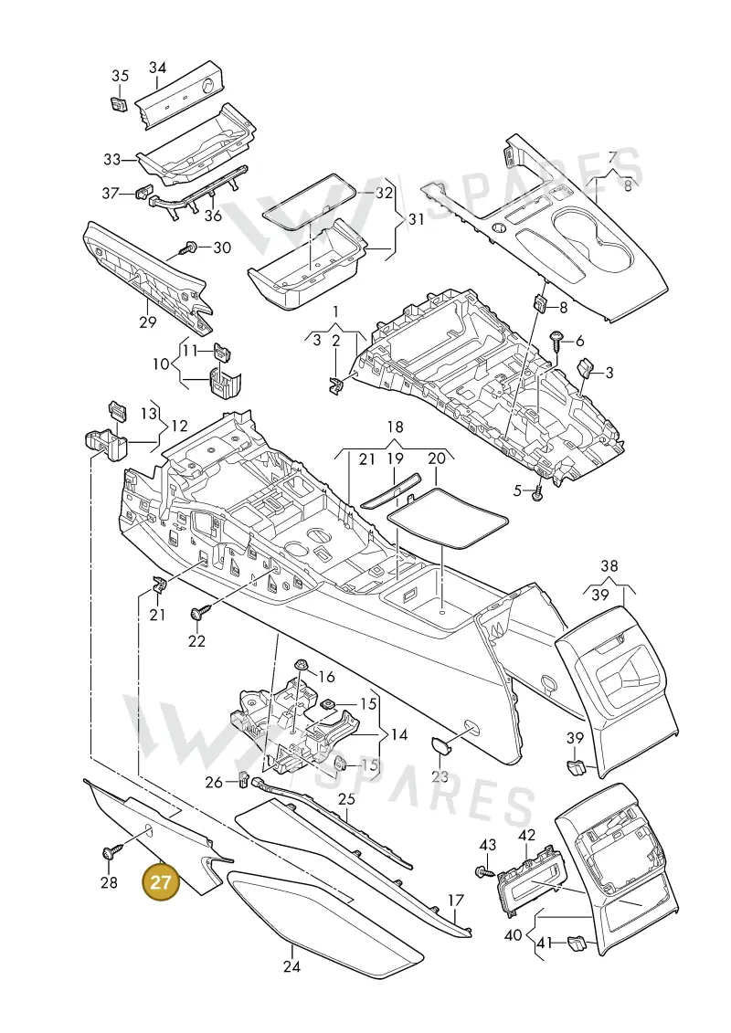 8B28633114PK — Audi A5 Limousine (2024-2025) diagram 8wk863500, position 27