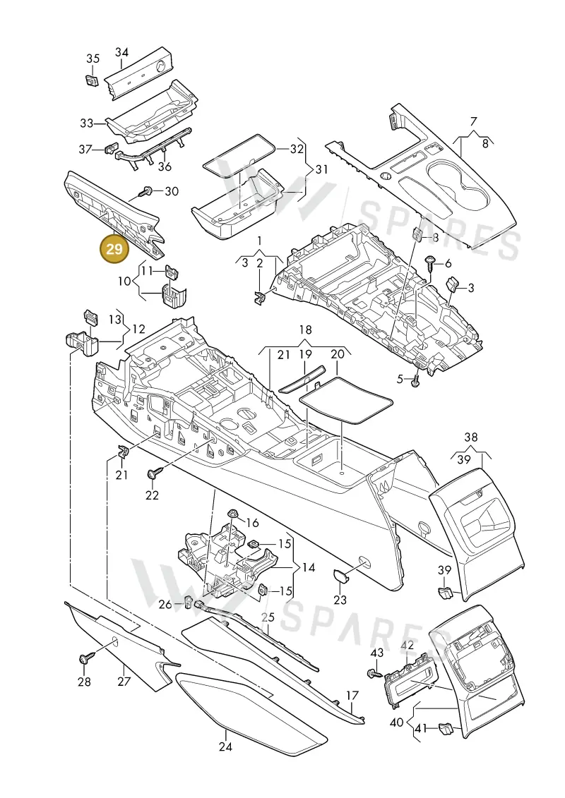 8B28633124PK — Audi A5 Limousine (2024-2025) diagram 8wk863500, position 29