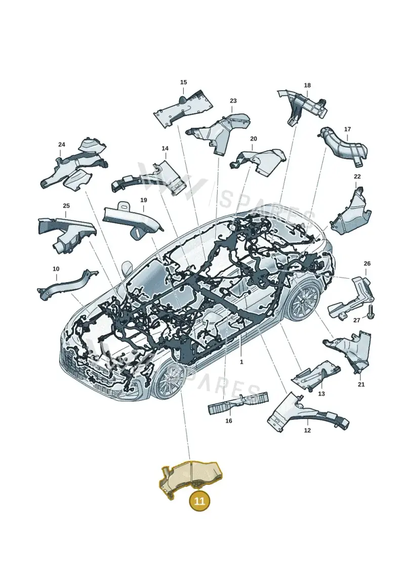 8B2971824 — Audi A5 Limousine (2024-2025) diagram 8wh971800, position 11