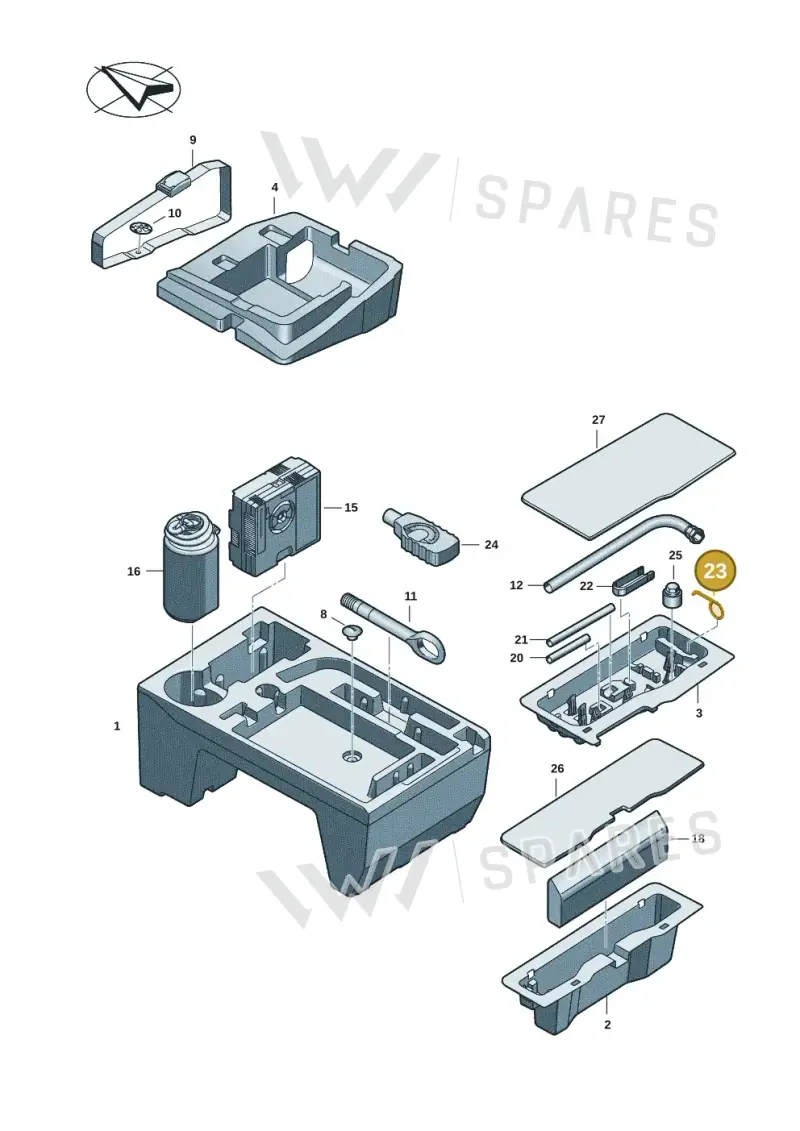 8B3012243 — Audi A5 Limousine (2024-2025) diagram 8wk011100, position 23