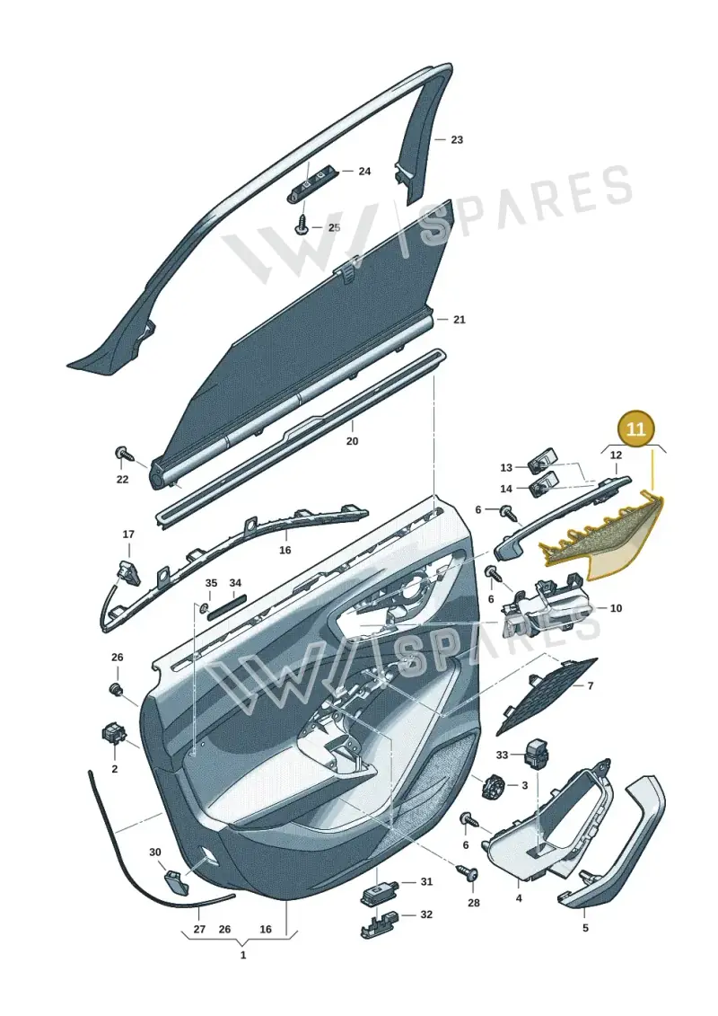 8B3035293A4PK — Audi A5 Limousine (2024-2025) diagram 8wh867400, position 11