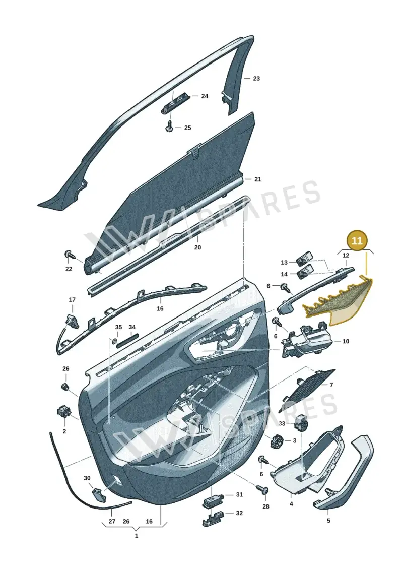 8B3035293DC15 — Audi A5 Limousine (2024-2025) diagram 8wh867400, position 11
