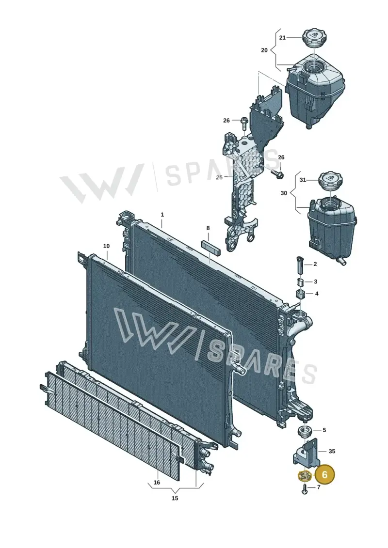 8B3121268 — Audi A5 Limousine (2024-2025) diagram 8wk121090, position 6