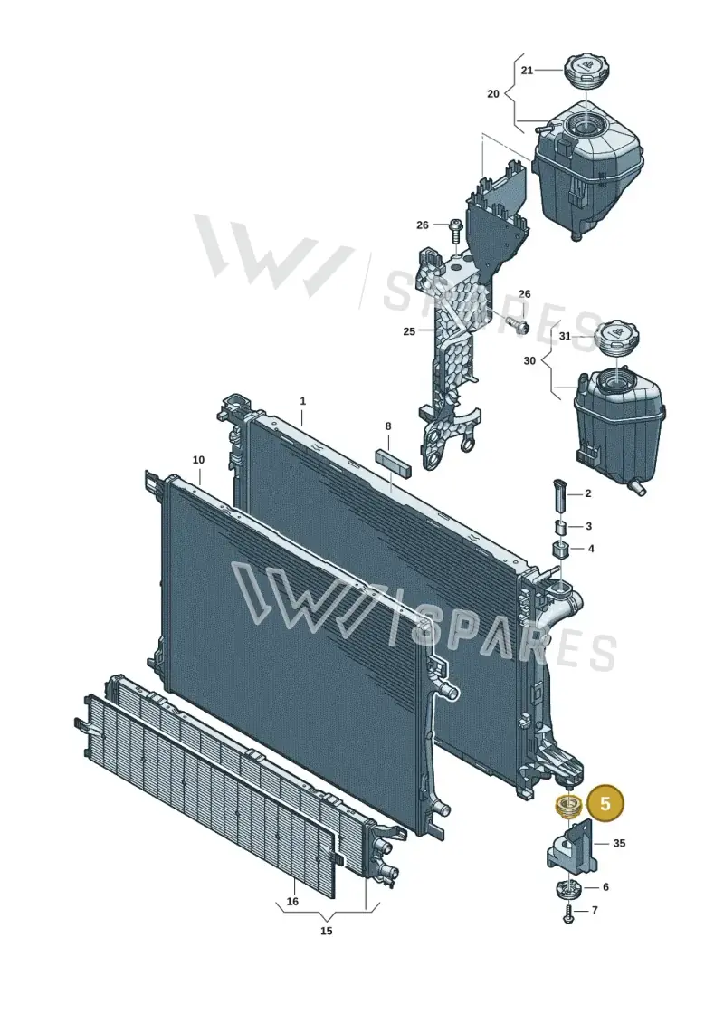 8B3121275 — Audi A5 Limousine (2024-2025) diagram 8wk121090, position 5