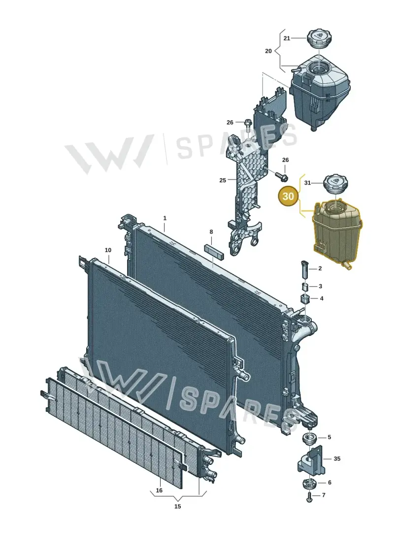 8B3121405H — Audi A5 Limousine (2024-2025) diagram 8wk121090, position 30
