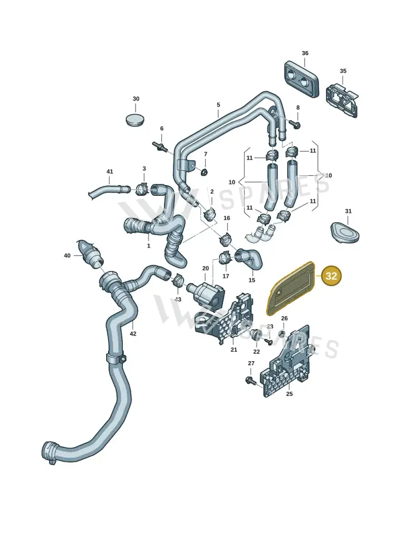8B3121585F — Audi A5 Limousine (2024-2025) diagram 8wk121015, position 32