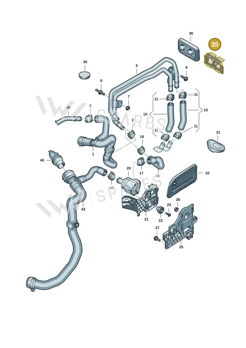 8B3122291AD — Audi A5 Limousine (2024-2025) diagram 8wk121015, position 35