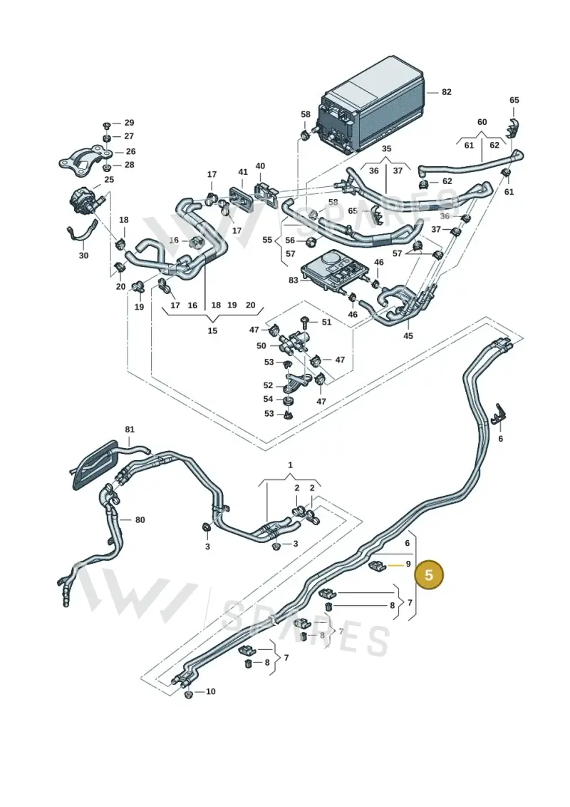 8B3122480C — Audi A5 Limousine (2024-2025) diagram 8wk121080, position 5
