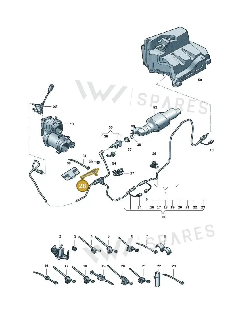 8B3131035C — Audi A5 Limousine (2024-2025) diagram 8wh201500, position 28