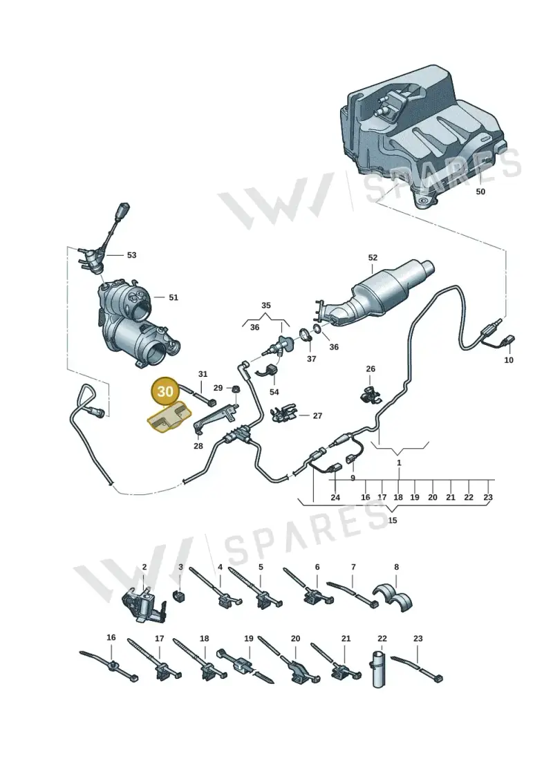 8B3131531 — Audi A5 Limousine (2024-2025) diagram 8wh201500, position 30