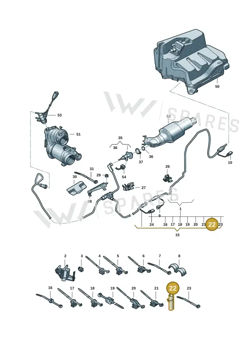 8B3131991 — Audi A5 Limousine (2024-2025) diagram 8wh201500, position 22