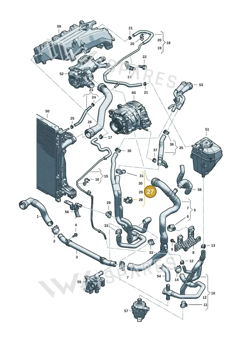 8B3145910AJ — Audi A5 Limousine (2024-2025) diagram 8wk121060, position 27