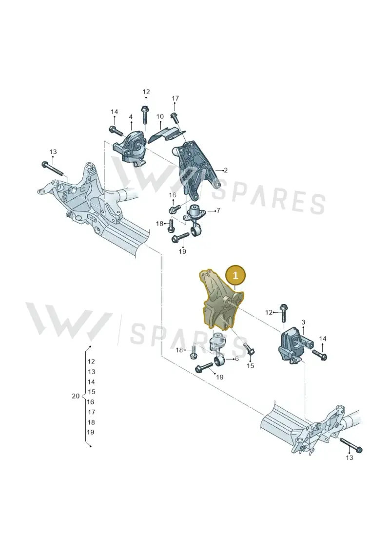 8B3199307 — Audi A5 Limousine (2024-2025) diagram 849199600, position 1