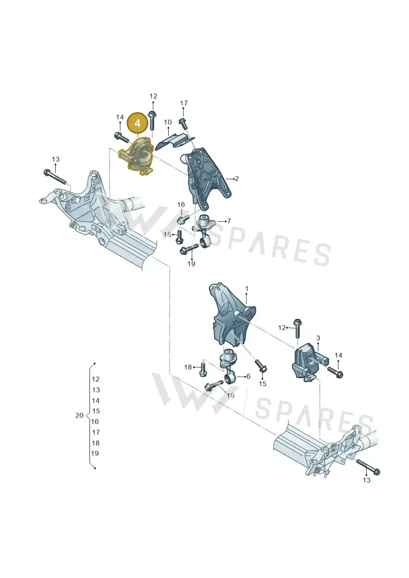 8B3199372AN — Audi A5 Limousine (2024-2025) diagram 849199600, position 4