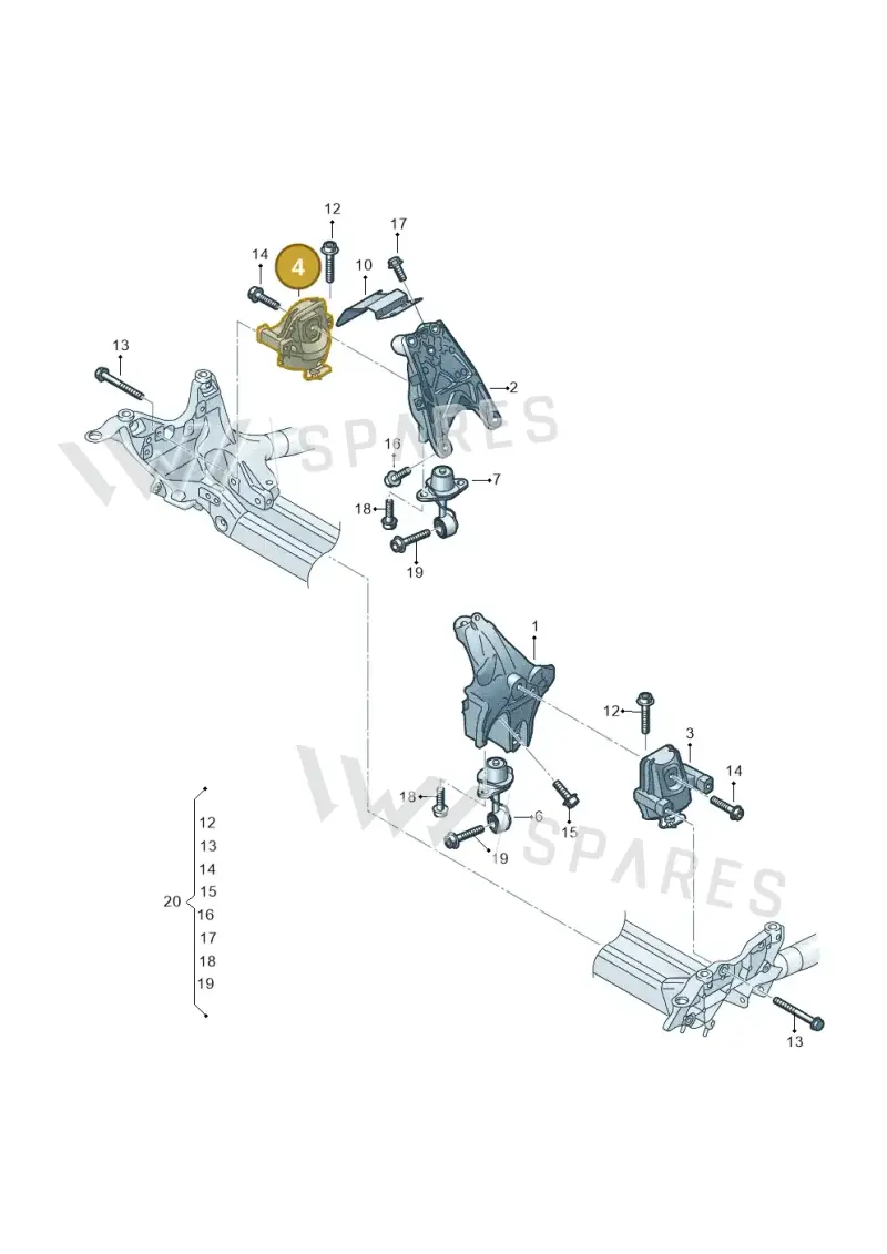 8B3199372AR — Audi A5 Limousine (2024-2025) diagram 849199600, position 4