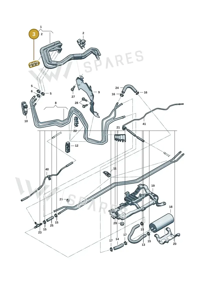 8B3201449F — Audi A5 Limousine (2024-2025) diagram 8wh201600, position 3