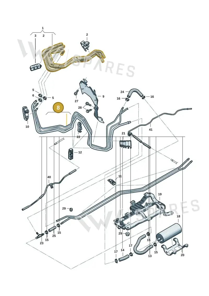 8B3201544AQ — Audi A5 Limousine (2024-2025) diagram 8wh201600, position 8