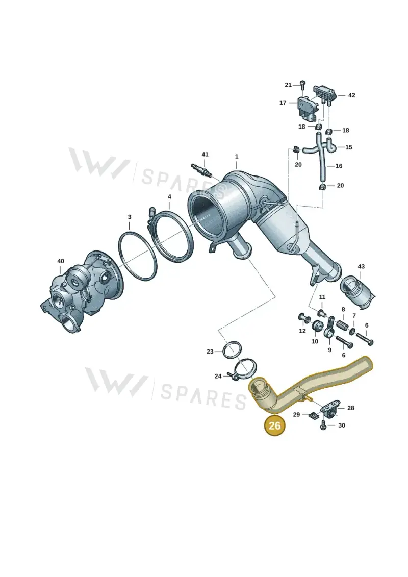 8B3253350C — Audi A5 Limousine (2024-2025) diagram 8wk253440, position 26