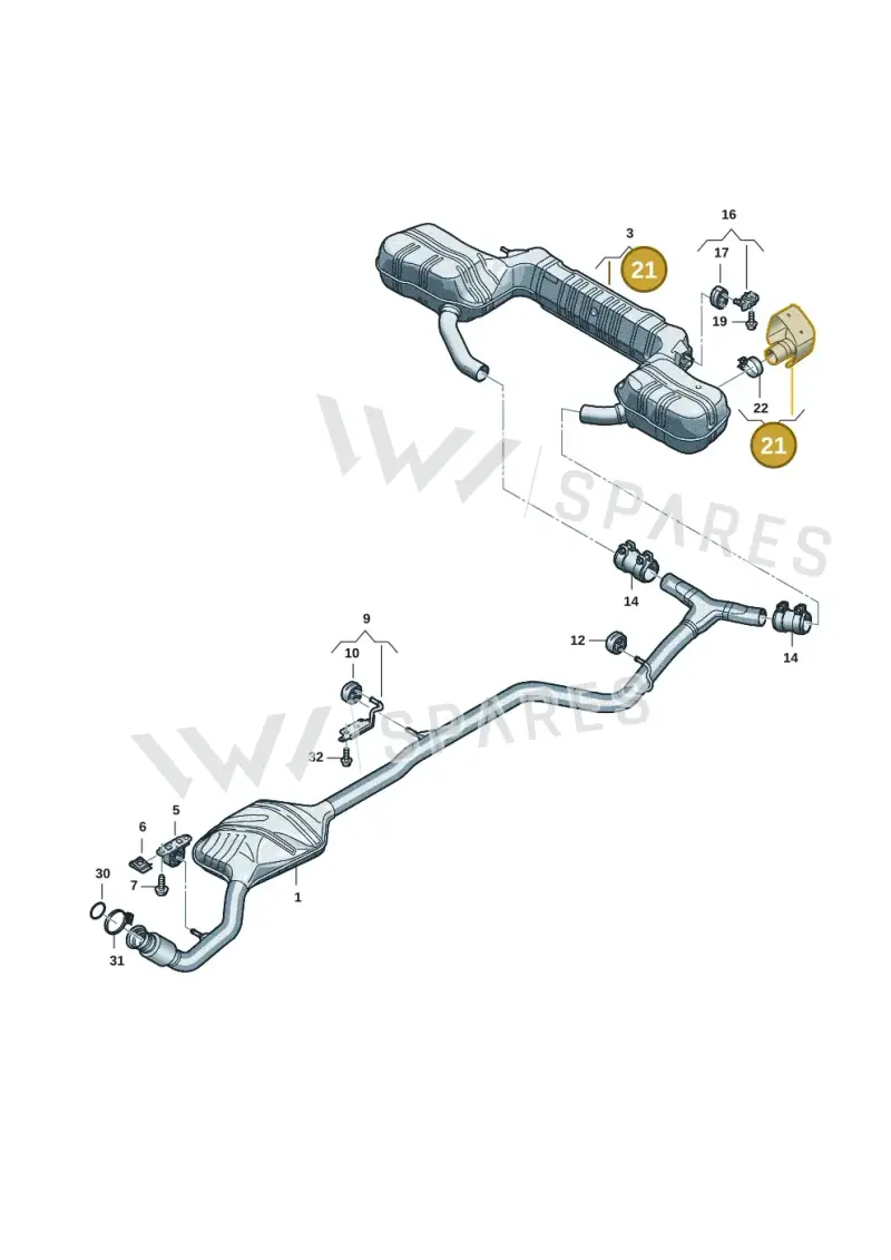 8B3253683 — Audi A5 Limousine (2024-2025) diagram 8wk253850, position 21