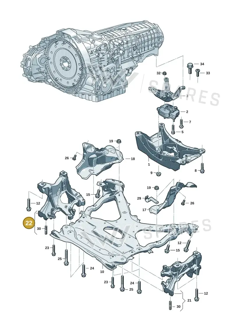 8B3399296C — Audi A5 Limousine (2024-2025) diagram 8wk399100, position 22