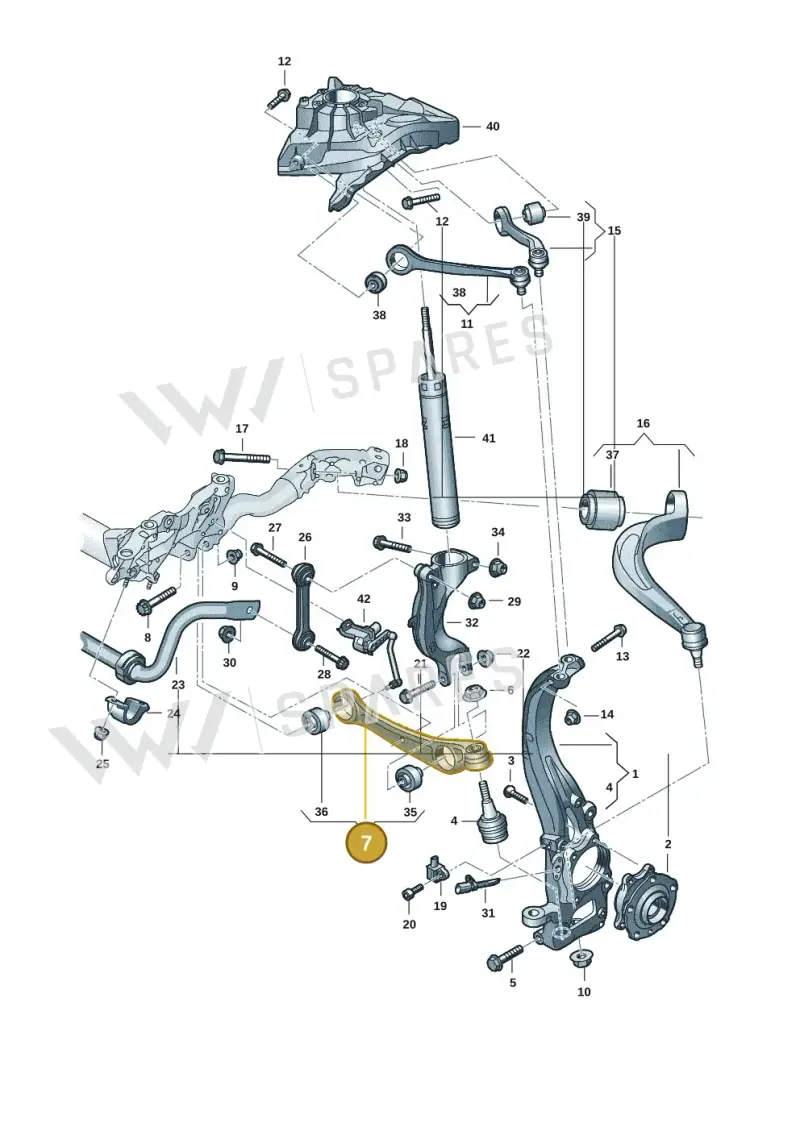 8B3407152 — Audi A5 Limousine (2024-2025) diagram 8wk407000, position 7