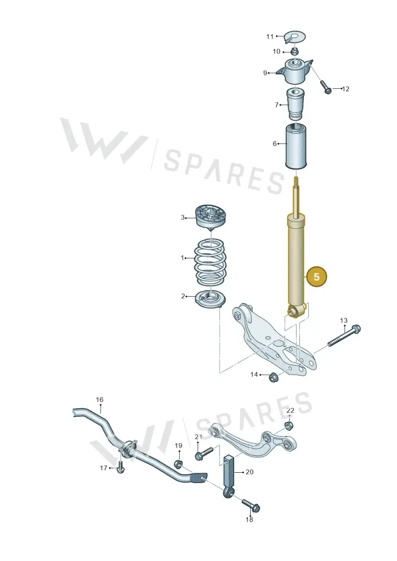 8B3513035AR — Audi A5 Limousine (2024-2025) diagram 859511000, position 5