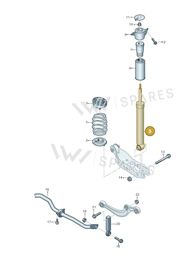 8B3513035BD — Audi A5 Limousine (2024-2025) diagram 859511000, position 5