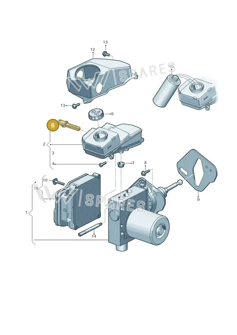 8B3611377 — Audi A5 Limousine (2024-2025) diagram 8wk612020, position 6