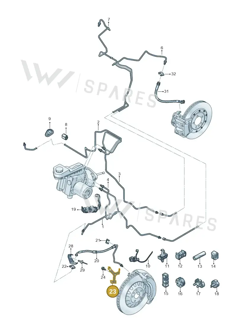8B3611845B — Audi A5 Limousine (2024-2025) diagram 8wk611020, position 23